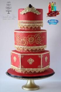 wedding photo - Indian / Moroccan Style Cakes