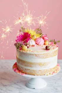 wedding photo - Naked Birthday Cake