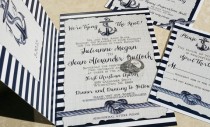 wedding photo - NEW! Nautical Wedding Invitations. Heart knot and anchor wedding invitations