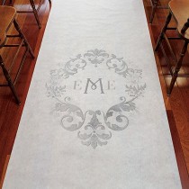 wedding photo - Monogram Simplicity Personalized Aisle Runner