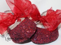 wedding photo - FLOWER GIRL SHOES~Wedding Shoes~Ballet Flats~Glittered Ballet Flats~Autumn Colors~Reds, Browns, Eggplant and Orange~Fast Service!