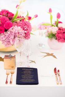 wedding photo - Glamorous Navy, Pink & Gold Wedding 
