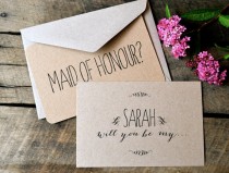 wedding photo - Will you be my Bridesmaid Card, Flower Girl Card, Maid of Honour Card