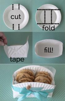 wedding photo - DIY Cookie Basket Made From A Paper Plate