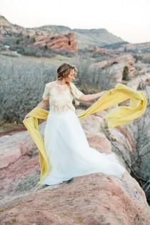 wedding photo - Bohemian Desert Wedding Shoot In Colorado