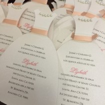 wedding photo - Quinceanera dress invitation, wedding dress invitations, bachelorette, bridal shower