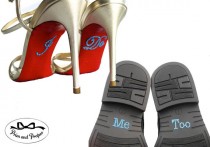 Mr and Mrs Shoe sticker wedding shoe sticker rhinestone applique Colour Choice 