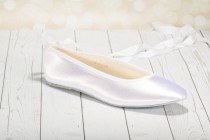 wedding photo - Flat Ballet Slipper - Flat Shoe- Ballet Shoe - Wedding Shoe -Choose From Over 200 Color Choices - Custom Wedding Shoe -Custom Ballet Slipper