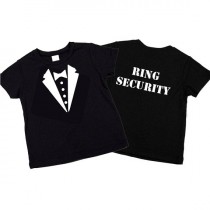 wedding photo - Ring Bearer Ring Security Tux T-Shirt Gift for Wedding Celebration.