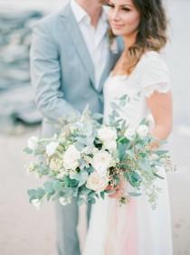 wedding photo - Seaside Pastel Wedding Inspiration