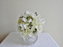 wedding photo - Bouquets, Bridal Bouquet, Black and White Bouquet, Wedding Bouquet, Hydrangea Bouquet, Anemone Bouquet, Bling Bouquet, Black Wedding