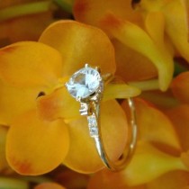 wedding photo - Lotus Engagement Ring (Open Setting) in 18k Yellow Gold, Original Design, Made to Order