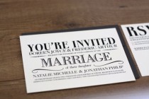 wedding photo - Printable / Vintage Modern Wedding Invitation Card (DIY)