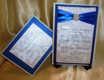 wedding photo - Royal Blue Wedding Invitation (sample) -" Royal Blue "