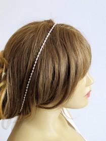 wedding photo - Bridal Rhinestone hairband, , Wedding Accessory, Wedding Headband, Bridal Hair Accessory, hair accessories, hair band, headpiece
