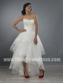 wedding photo - 2015 Alfred Angelo 2484 Layered High Low Signature Wedding Gowns