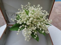 wedding photo - Bridal bouquet in Lily of the Valley
