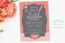 wedding photo - Kitchen Bridal Shower Invitation, Pampered Chef Bridal Shower Invite, Kitchen Bridal Shower, DIY Printable
