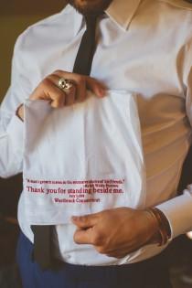 wedding photo - Wedding party gifts for the teary-eyed: embroidered hankies!