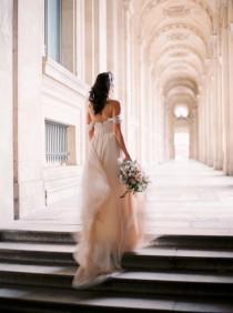 wedding photo - Parisian Bridal Session Ideas - Wedding Sparrow 