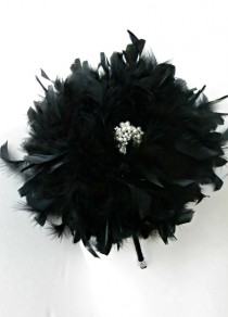 wedding photo - Extra Large Feather Bouquet - CHOOSE YOUR COLORS - Brooch Bouquet - Bridal Bouquet - Alternative to Flowers