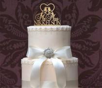 wedding photo -  Rustic Wedding Cake Topper, Personalized Cake Topper, Funny wedding cake topper, silhouette wedding cake topper, custom cake topper, deer