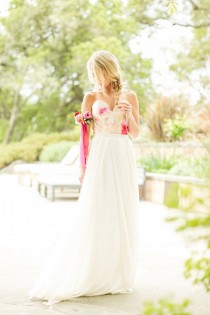 wedding photo - Romantic Wine Country Wedding Inspiration With Pops Of Pink 