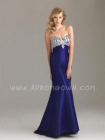 wedding photo -  Beautiful Purple Long Mermaid Prom Dress by Night Moves 6431