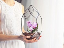 wedding photo - Handmade Geometric Terrariums by Waen