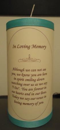wedding photo - Personalized Memory Candle
