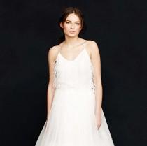 wedding photo - Collection dewdrop feather cami