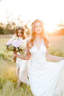 wedding photo - Dreamy Twin Bridal Inspiration