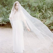 wedding photo - Tulle drop veil, #1014
