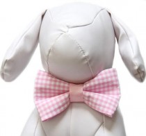 wedding photo - Gingham Bow Tie for Dog Collar