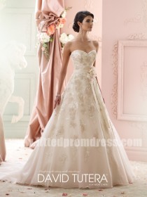 wedding photo -  David Tutera for Mon Cheri Style Liesl 215269 Strapless Tulle Wedding Dresses
