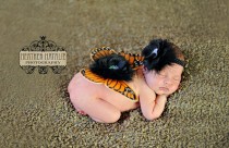 wedding photo - The Mia - Newborn to Toddler Baby Monarch Butterfly Wings with Sequin Centered Bloom - Jeweled Angel Butterfly Wing and Headband Set