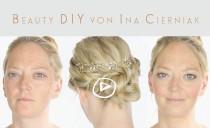 wedding photo - DIY: Natürliches Braut Make-up mit einfach geflochtenem Hair Updo