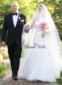 wedding photo - Gorgeous Drop Wedding Veil