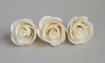 wedding photo - set of 3 sola rose bud flowers   for crafting , flower arrangement , home decor