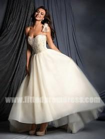 wedding photo -  Alfred Angelo 2505 Single Shoulder Strap Wedding Gowns