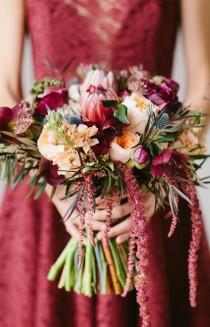 wedding photo - A Stunning Styled Bridal Session In Marsala {Pantone Color Of The Year}