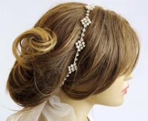 wedding photo - Wedding bridal headband, Rhinestone and Pearl, hairband, wedddings, Hair Accessory, weddings, hair accessories, Headpieces, headpiece, gift
