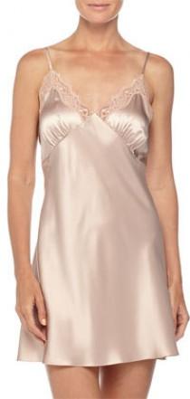 wedding photo - Neiman Marcus New Body Lace-Trimmed Chemise, Brulee