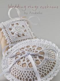 wedding photo - Wedding Rings Crochet Cushion Pattern