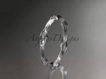 wedding photo -  platinum diamond vine wedding ring, engagement ring ADLR21AB