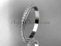 wedding photo -  platinum diamond wedding ring, engagement ring, wedding band ADER86B