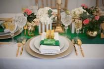 wedding photo - Emerald & Gold Wedding Inspiration