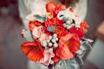 wedding photo - Dusty Colors Mixed With Coral Tones