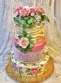wedding photo - Ruffles Wedding Cakes