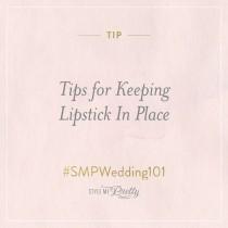 wedding photo -  - Tips For Keeping Lipstick In Place